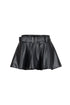 Vandal Faux Leather Mini Skirt
